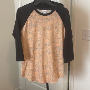 NWT LuLaRoe Randy Knit w Raglan 3/4 Sleeve T shirt Size M NWT